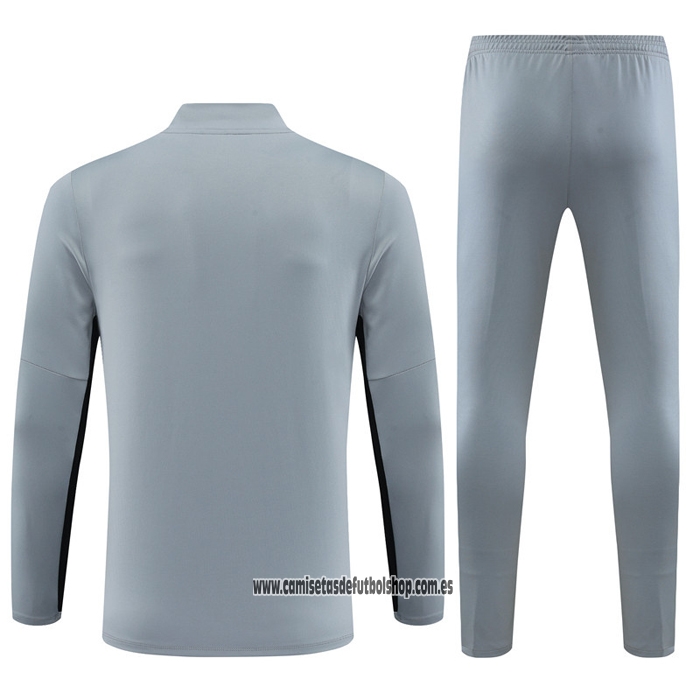Chandal de Sudadera del Paris Saint-Germain Jordan Nino 23-24 Gris
